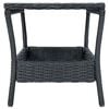 vidaXL Garden Table Dark Grey 45x45x46.5 cm Poly Rattan
