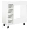 vidaXL Golf Cabinet with Wheel Plain White 90 x 45 x 98 cm