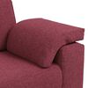 vidaXL Sofa 3 pcs Wind Red Fabric