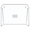 vidaXL Football Goal with Net White 125x96x60 cm Steel&Polyester