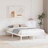 vidaXL Bed Frame White 160 x 200 cm Solid Pine Wood