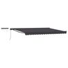 vidaXL Electric Retractable Awning Anthracite 5 x 3.5 m