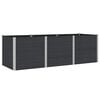 vidaXL Garden Raised Bed Black 300 x 100 x 91 cm alu.