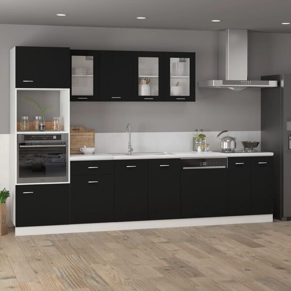 vidaXL Drawer Bottom Cabinet Lyon Black 50x46x81.5 cm Engineered Wood