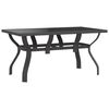 vidaXL 7 Piece Garden Dining Set Grey and Black