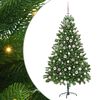 vidaXL Christmas Tree with 300 LEDs with Stand Green 210 cm PE