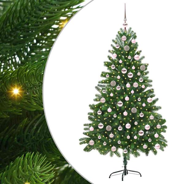 vidaXL Christmas Tree with 300 LEDs with Stand Green 210 cm PE