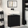 vidaXL Bathroom Cabinet Black Oak 60 x 33 x 60 cm Engineered Wood