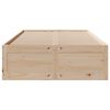 vidaXL Bed Frame without Mattress with Drawers 120x200 cm Solid Wood Pine