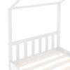 vidaXL Kids Bed Frame White Solid Pine Wood 80x160 cm