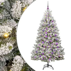 vidaXL Artificial Christmas Tree 180 cm 300 LEDs Warm White