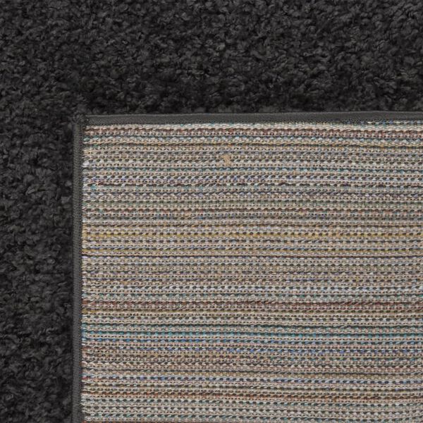 vidaXL Shaggy Rug High Pile Anthracite 160x230 cm
