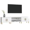vidaXL TV Cabinet High Gloss White 180x31.5x40 cm Engineered Wood