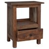 vidaXL Bedside Table Brown 30 x 30 x 47 cm Solid Reclaim Wood