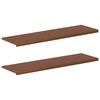 vidaXL Window Sills 2 pcs Dark Brown 140 x 40 x 2 cm Solid Oak Wood