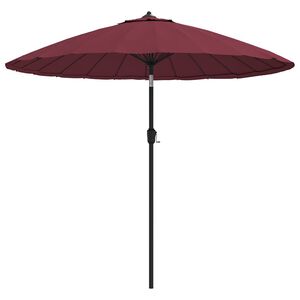 vidaXL Garden Parasol with Aluminium Pole 250 cm Bordeaux Red