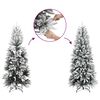 vidaXL Artificial Hinged Christmas Tree White 300 cm PVC and Steel
