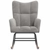 vidaXL Rocking Chair Light Grey Velvet