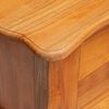 vidaXL Side Table Natural 60.5 x 30 x 61 cm Solid Mahogany Wood