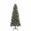 vidaXL Artificial Christmas Tree with 300 LEDs Green 76 x 76 x 180 cm