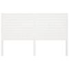 vidaXL Bed Headboard White 206x4x100 cm Solid Wood Pine