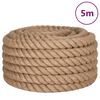 vidaXL Jute Rope 1 mm Natural 100% Tossa jute