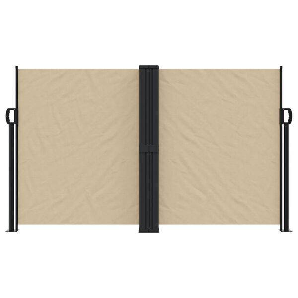 vidaXL Retractable Side Awning Beige 140x600 cm