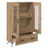vidaXL Highboard with Drawer Artisan Oak 69.5 x 31 x 115 cm