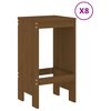 vidaXL 9 Piece Garden Bar Set Honey Brown Solid Wood Pine