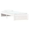 vidaXL Bed Frame without Mattress White Solid Wood 75x190 cm Small Single