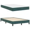 vidaXL Box Spring Bed with Mattress Dark Green 120 x 220 cm Fabric