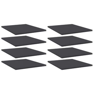 vidaXL Bookshelf Boards 8 pcs Grey 40x50x1.5 cm Engineered Wood