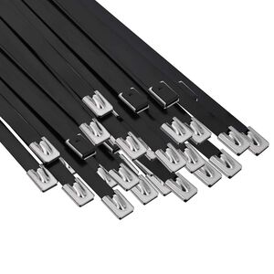 vidaXL Cable Tie 250 pcs 7.9 x 800 mm Black