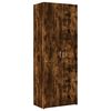 vidaXL Storage Cabinet Smoked Oak 70x42.5x225 cm Engineered Wood