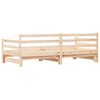 vidaXL Daybed with Trundle without Mattress 90x200 cm Solid Wood