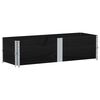 vidaXL Pallet Collars 2 pcs Black 150x50 cm Solid Wood Pine