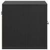 vidaXL Wall Cabinet Black 31.5x30x30 cm Solid Wood Pine