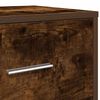 vidaXL Bedside Cabinets 2 pcs with Drawer Smoked Oak 40x34x50 cm