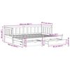 vidaXL Daybed with Trundle and Drawers without Mattress 80x200 cm