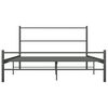 vidaXL Bed Frame without Mattress Grey Metal 120x200 cm