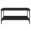vidaXL Coffee Table Black 80x80x40 cm Engineered Wood