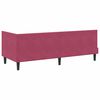 vidaXL Corner Bed Frame with Headboard Wine red 80 x 200 cm Velvet