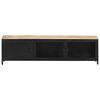 vidaXL TV Cabinet 130x30x37 cm Solid Rough Mango Wood