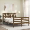 vidaXL Bed Frame without Mattress Honey Brown 140x190 cm Solid Wood