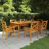 vidaXL Garden Table 200x100x75 cm Solid Wood Acacia