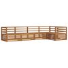 vidaXL Outdoor Sofa Set 5 pcs Natural Solid Acacia Wood