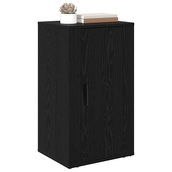 vidaXL Sideboard Black Oak 40 x 33 x 70 cm Engineered wood