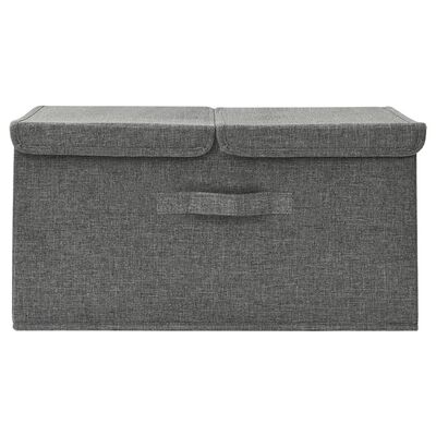 vidaXL Storage Box Fabric 50x30x25 cm Anthracite