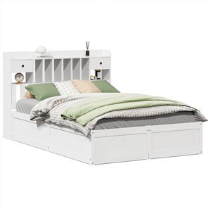 vidaXL Bed Frame without Mattress White 160x200 cm Solid Wood Pine