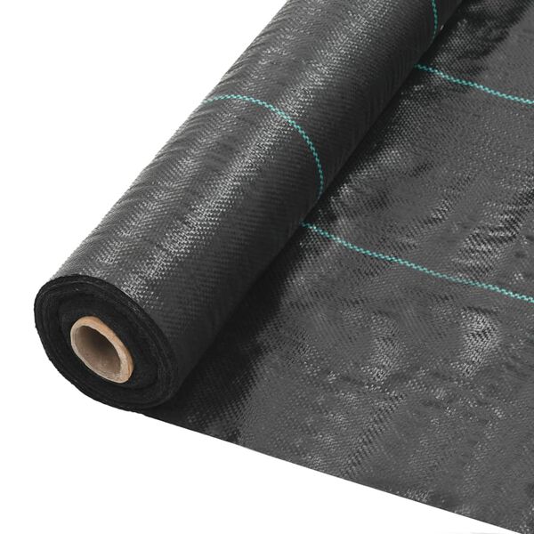 vidaXL Weed & Root Control Mat PP 2x100 m Black
